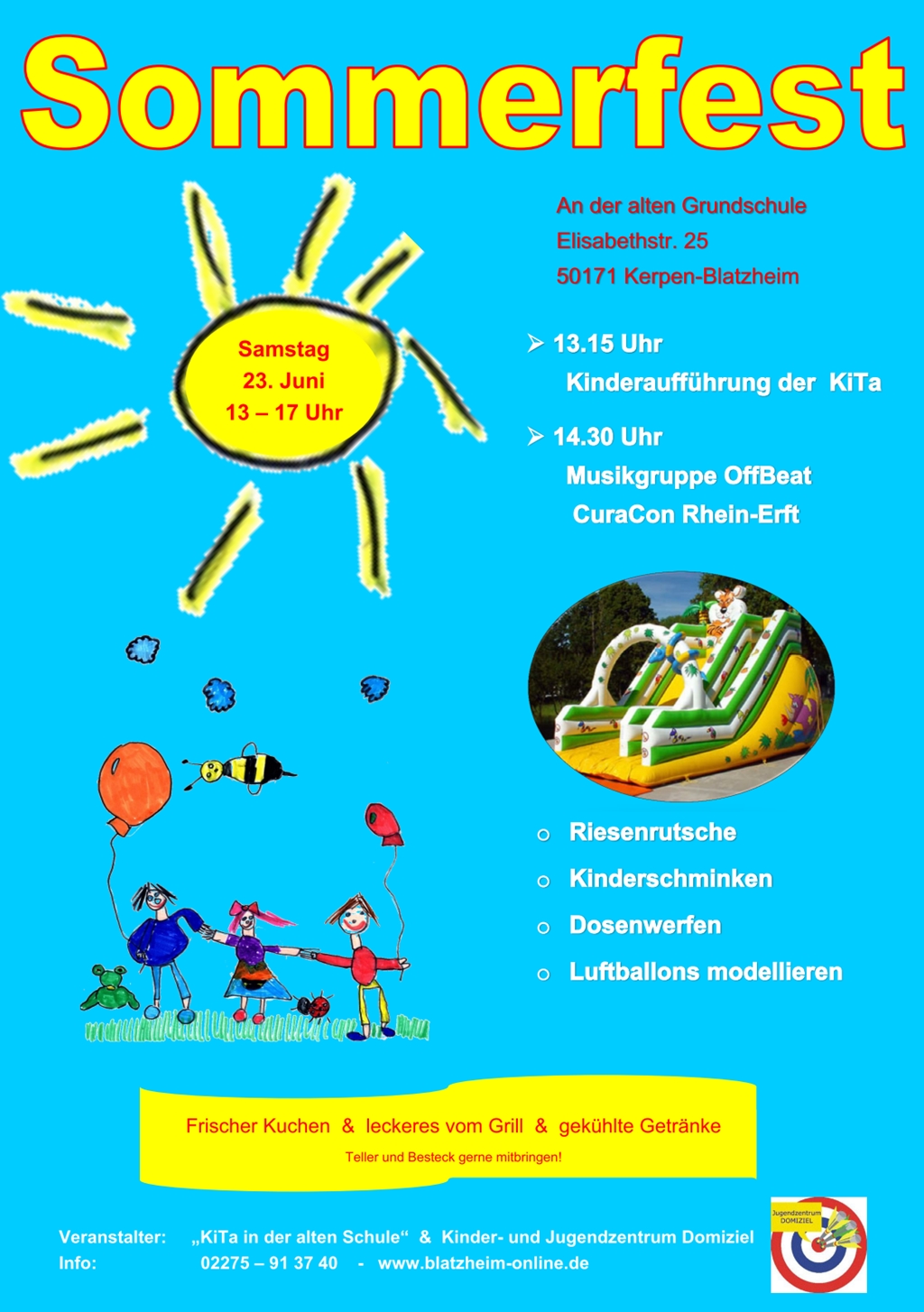 Sommerfest von Kindergarten und Jugendzentrum – Blatzheim-Online