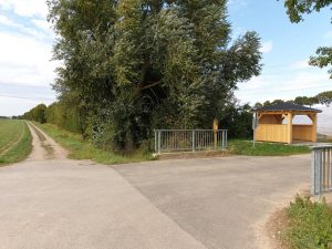 Schutzhütte für Wanderer und Radfahrer