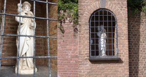 Fotogeschichten - Die Statue in der Kirchenmauer