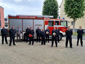 Ehrungen und Beförderungen bei der Feuerwehr Blatzheim