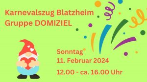 Karnevalszug Blatzheim mit dem DOMIZIEL