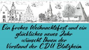 Die CDU-Blatzheim wünscht frohe Weihnachten