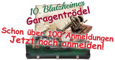 Schon über 100 Anmeldungen zum Garagentrödel