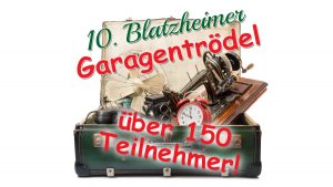 Sonntag Garagentrödel mit über 150 Teilnehmern