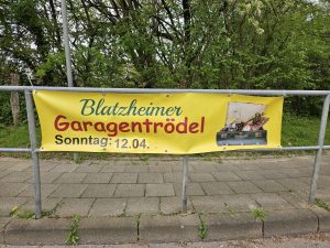 Umfrage zum 10. Blatzheimer Garagentrödel