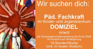 Das DOMIZIEL sucht Fachkraft