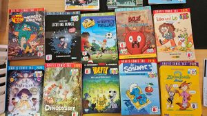 Gratis-Comic-Tag in der Bücherei