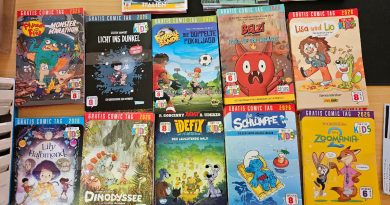 Gratis-Comic-Tag in der Bücherei
