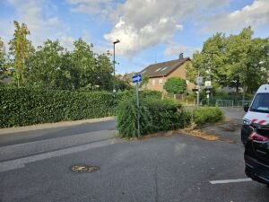 Glascontainer vorübergehend entfernt